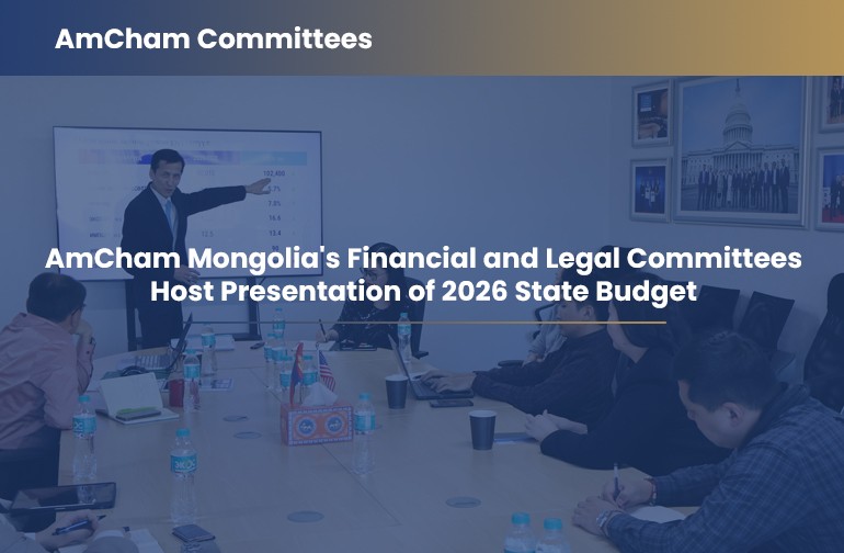 AmCham Mongolia's Financial and Legal Committees Host Presentation of 2026 State Budget